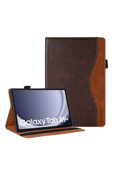 Casafun Husa Tableta, Samsung Galaxy Tab A9+ 11 inch, Stand Reglabil, Piele E...