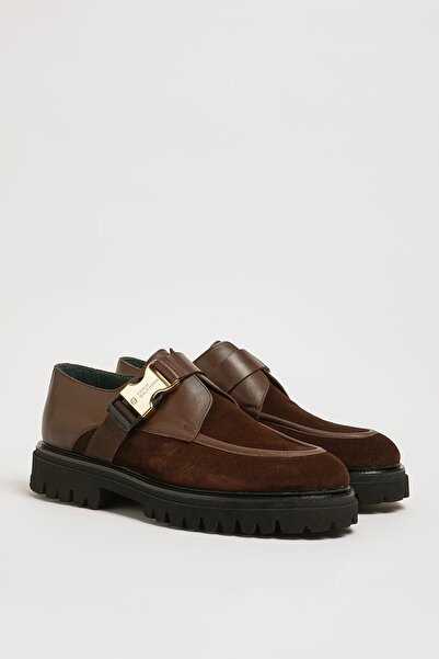 Faruk balkanas Venice Model Genuine Combination Leather Eva Sole Buckle Casua...