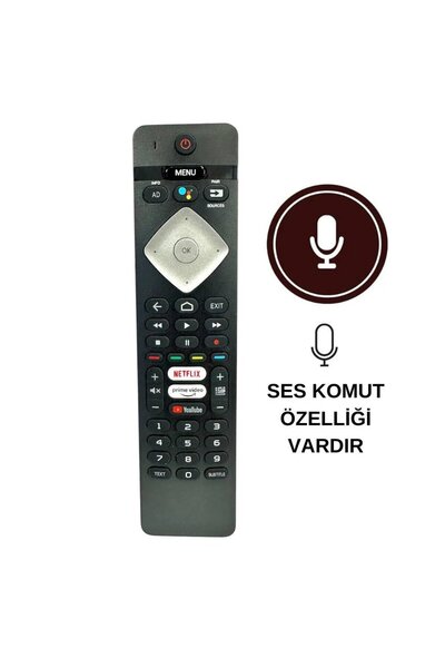 Philips PH-V8 Android Led TV Uyumlu Kumanda Ses Komutlu