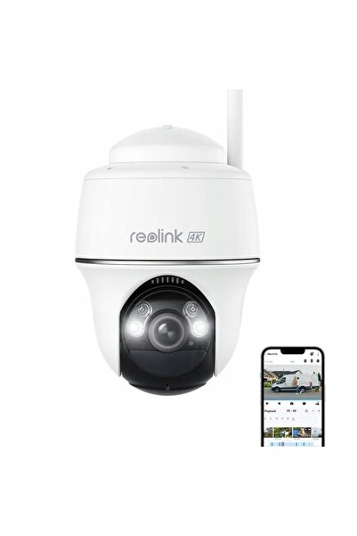 ReoLink Cameră IP B440 8MP de exterior cu rotație 360 Wi-Fi, imagine color pe...