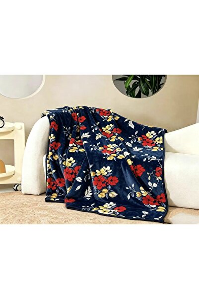 Bleco Blue 160*220cm sofa rug - luxurious floral bed blanket/coverspan