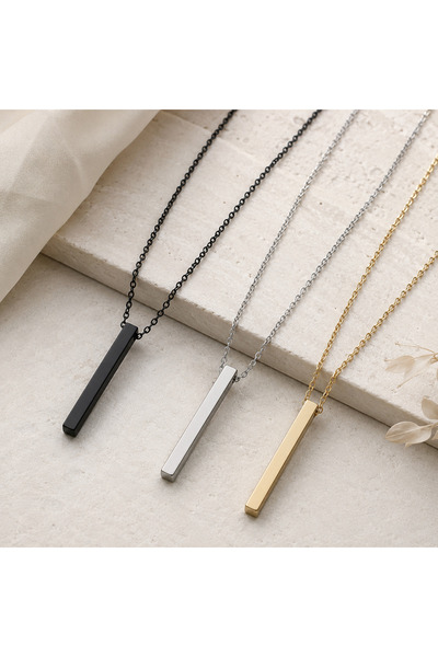 OGHAMAY 3-Piece Bar Necklace Set
