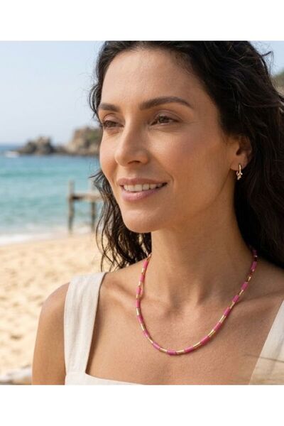 GMN COLLECTION YENİ SEZON YENİ SERİ SUMMER FASHİON SEDEFLİ MİNELİ GOLD DETAYL...