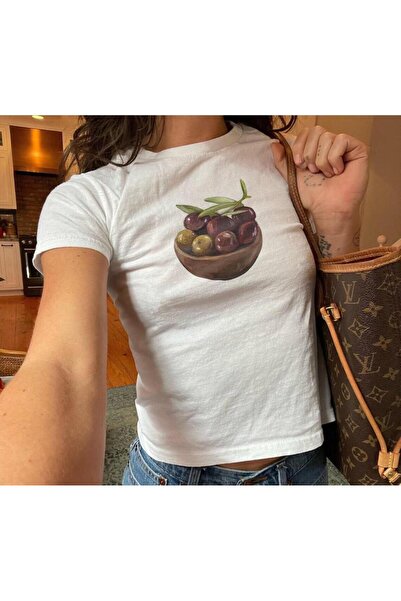 Grafftee Clothing Olive Bowl Printed Women's Body Tee