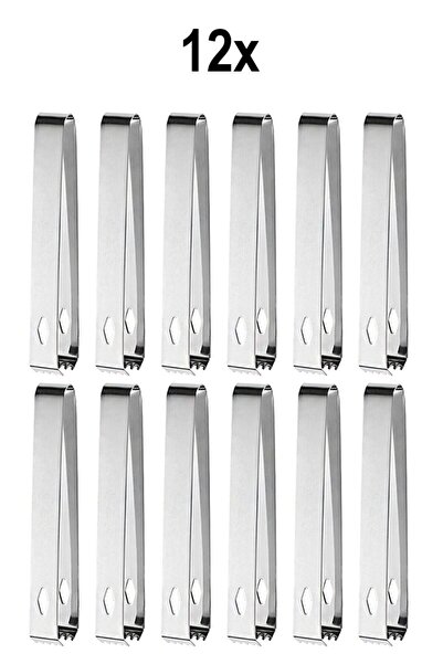 Chavin 12 Pieces Steel 16.2 cm Ice and Sugar Tongs Mt128By-12