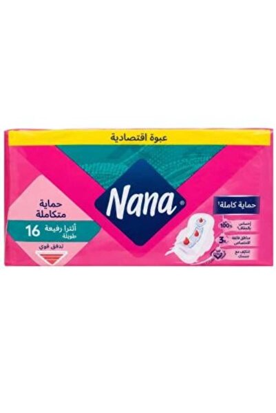 Nana فوط نسائية الترا الرفيعة الطويلة من نانا – 16 فوطة