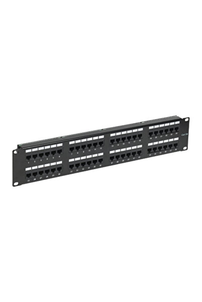 ASYTECH Networking Panou de patch-uri 2U, UTP cat5e, 48 porturi RJ45 - ASY-PP...