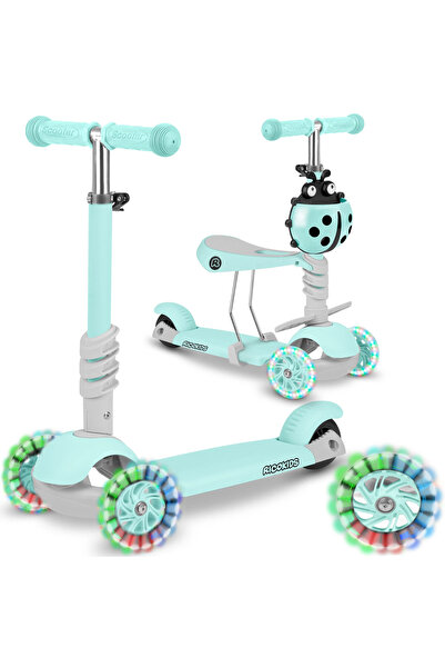 SMARTIC Trotinetă cu 3 roți Ricokids Buggy - Verde mentă