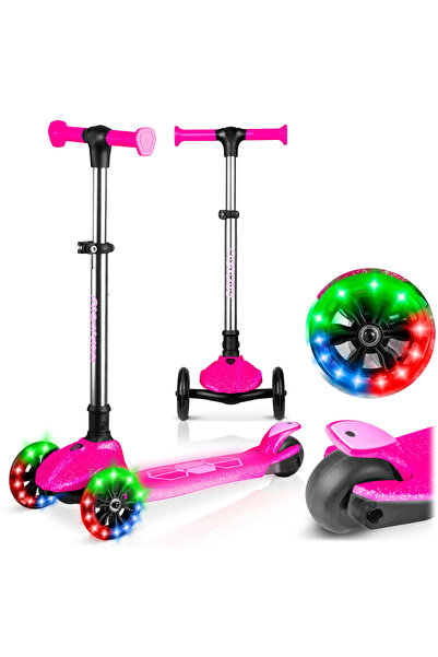 SMARTIC Trotinetă de echilibru cu 3 roți Ricokids Jelly pentru copii, fosfore...