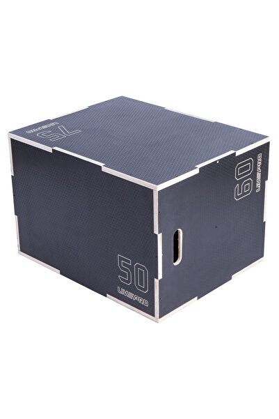 LIVEPRO 3 σε 1 Πλυομετρικό Ξύλινο Κουτί (Plyo Box) (Αντιολισθητικό)