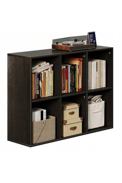 Muvu Bibliotecă deschisă, comodă cu sertare tip cub 3x2, spațioasă, stil Loft...