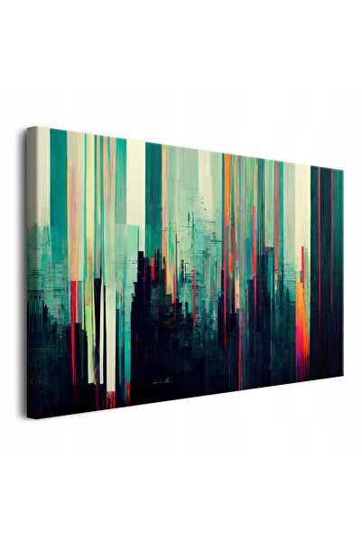 DecoWalls Pictura Pe Panza Cu Agatatoare, DecoWalls, Panorama Urbana, 120x80 ...