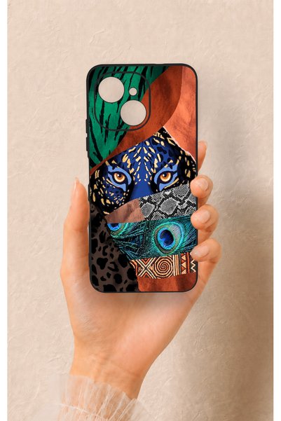 Vip Case Tecno Spark 40C Compatible Amazon Tiger Pattern Silicone Case