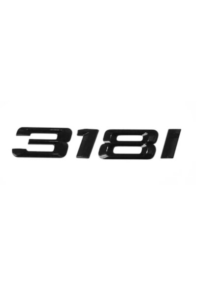 BMW Emblemă portbagaj spate 318i, Negru