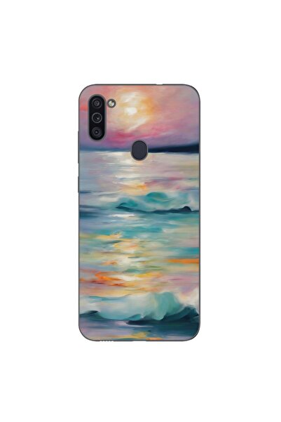 OEM Husa compatibila cu Samsung Galaxy A11 Silicon Gel Tpu Model Watercolor S...