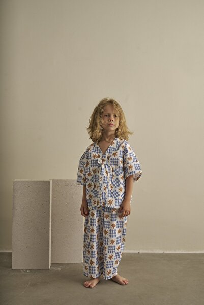 Oh La La Koala For Little Ones Mavi Color Parade Gabardine Trousers Suit