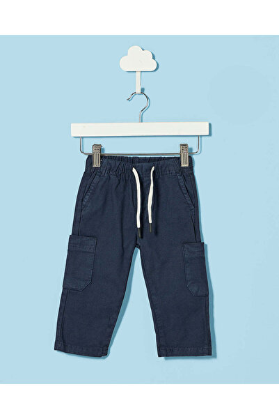REDTAG Infant Boys Navy Pull-On Cargo Pants