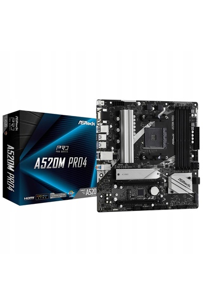 Kraft&dele Placă de bază ASrock A520M Pro4 AMD AM4 micro ATX