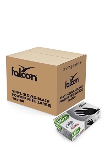 Falcon Heavy-Duty Nitrile Gloves - Large Size 1000 Pack (10x100), Powder-Free...