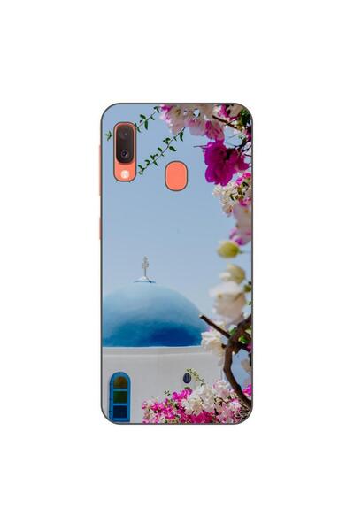 OEM Калъф, съвместим със Samsung Galaxy A20e, силиконов гел TPU, с десен Гърц...