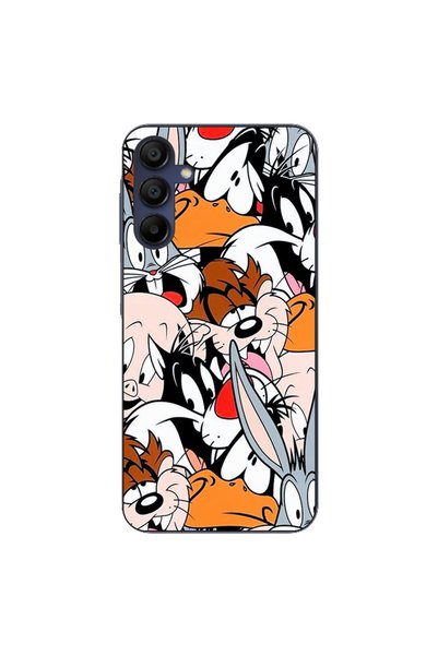 OEM Калъф, съвместим със Samsung Galaxy A15 4G 5G, силиконов гел TPU, с десен...