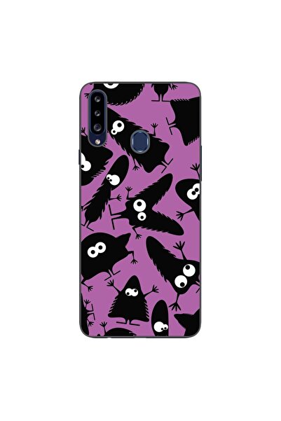 OEM Husa compatibila cu Samsung Galaxy A20S Silicon Gel Tpu Model Monstri Negri