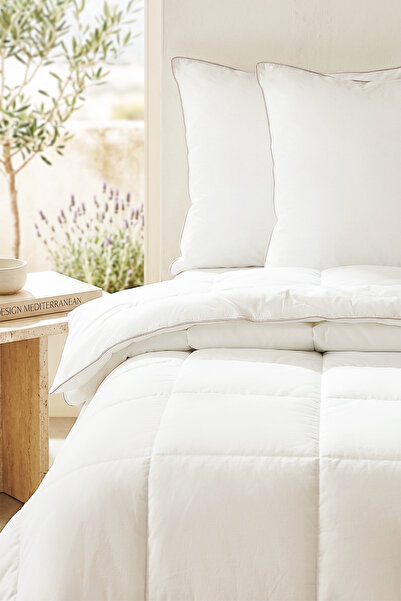 Ocean Home Textile 3 Adet Pamuk Saten Biyeli Mikrojel Çift Kişilik Yastık Yor...