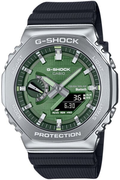 G-SHOCK Ceas sportiv verde, rezistent la șocuri, pentru bărbați, GBM-2100A-1A...