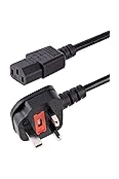 startech UK Power Cable (1.5m), 18AWG, BS 1363 to C13, 10A 250V, Black AC Pow...