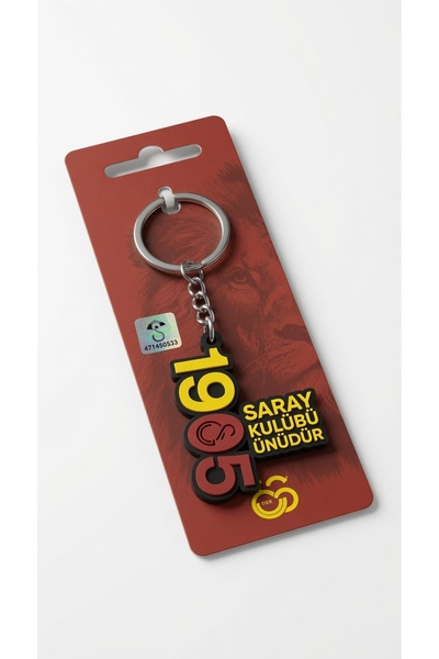 Piolent Galatasaray Silicone Keychain Licensed Gs Fan Product Original Yellow...