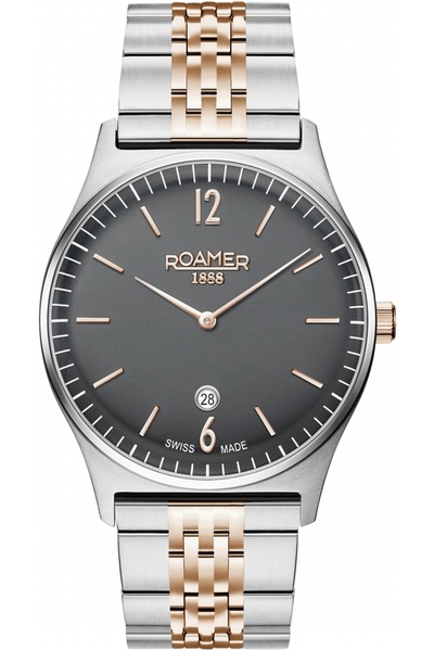Roamer Ceas bărbătesc 650810 41 65 50, clasic, aur roz