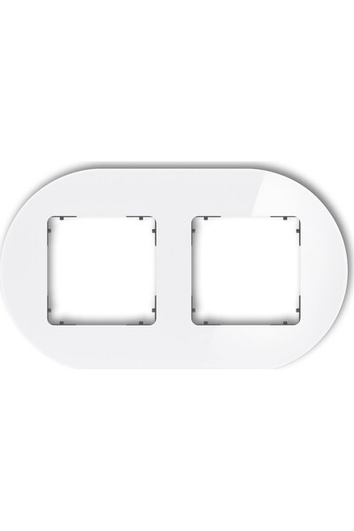 KARLIK ICON Cadru universal dublu rotund - efect de sticlă (cadru: fund alb: ...
