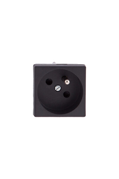 Kontakt-Simon Priză K45 unic cu/u 16A IP20 gri grafit - K02/14