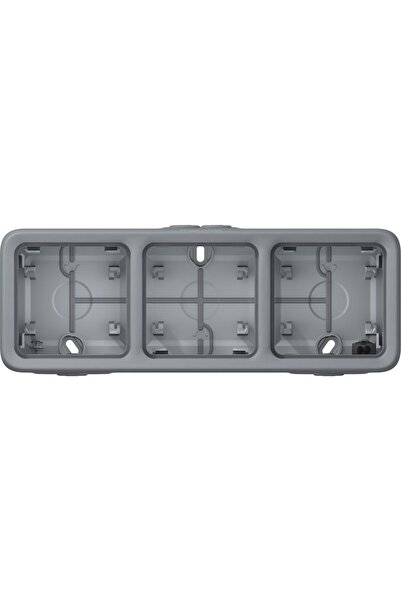 Legrand PLEXO55 Cutie montată pe suprafață triplu orizontală gri (069680)