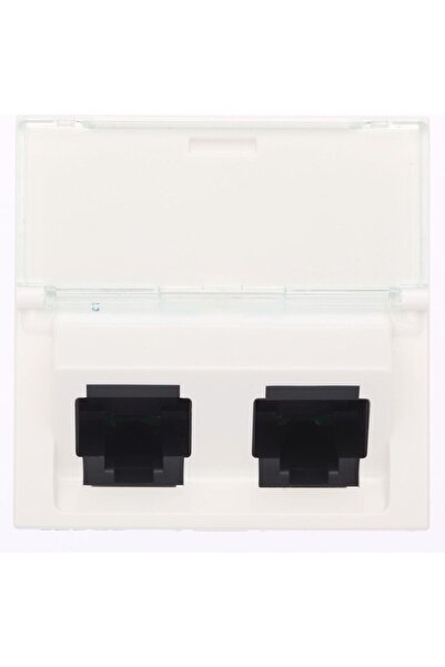 Legrand MOSAIC Priză computer dublă RJ45 cat.5e UTP alb (076502)