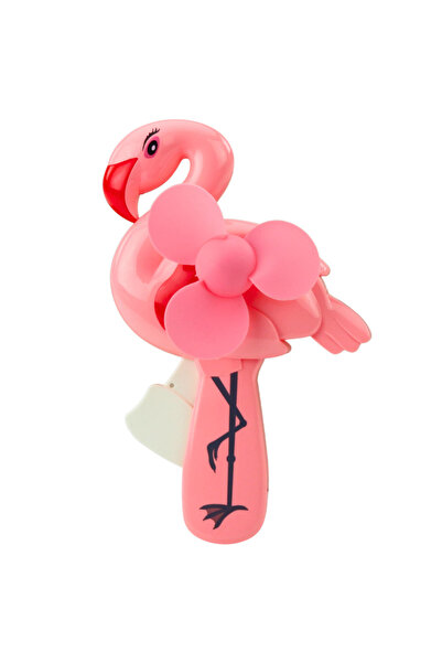 LeanToys Evantai mecanic tip morișcă pentru copii, roz flamingo