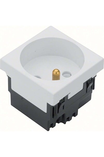 hager Tehalit.GB-EG soclu cu/u 33st. simplu 45x45mm alb fără halogen EER1339010