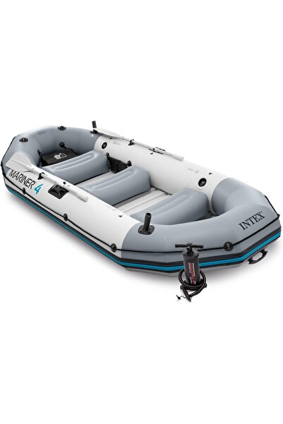 Intex Mariner 4 Rigid Inflatable Boat Set - 68376, Gray