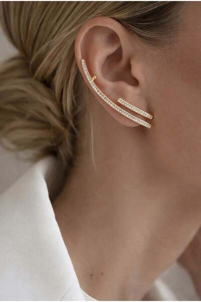 Alice İsstanbul Marka Gold Vesper Earcuff 2-Pack