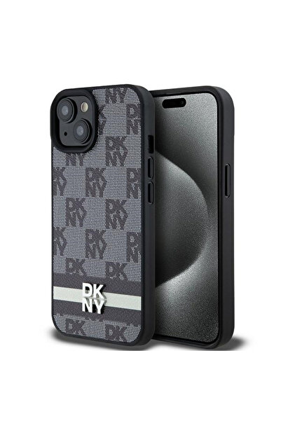 Dkny Σχεδιασμένη Πίσω Θήκη Πλαστική / Δερμάτινη Μαύρη (iPhone 15 Plus / 14 Pl...