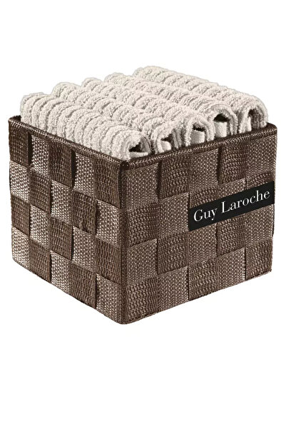 Guy Laroche Σετ 6 πετσετών χεριών σε καλάθι Be My Quest 57 - Περλέ
