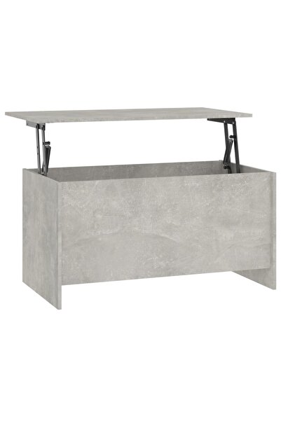 vidaxl Măsuță de cafea, gri beton, 102x55,5x52,5 cm, lemn prelucrat