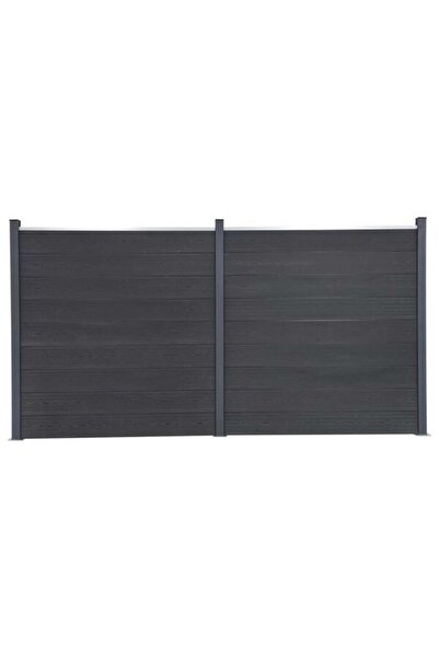 vidaxl Set panouri gard, Gri, 353 x 186 cm, WPC
