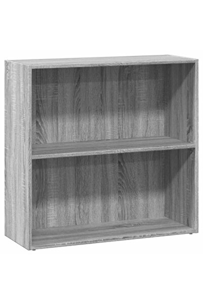 vidaxl Bibliotecă, gri sonoma, 80x30x77 cm, lemn prelucrat