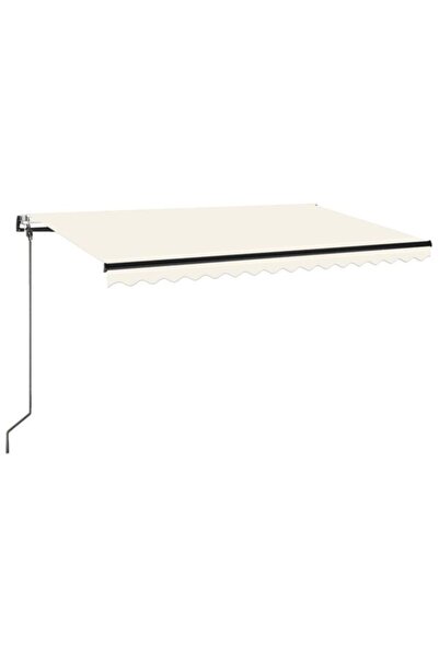 vidaxl Copertină retractabilă automată, Crem, 450 x 350 cm