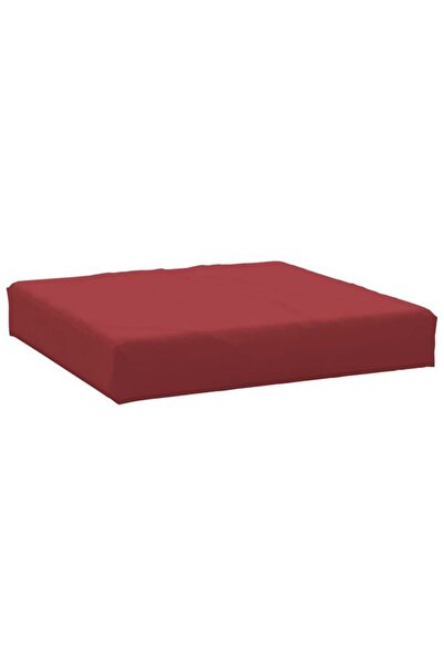 vidaxl Pernă pentru taburet tip paletă, Roșu vin, Material textil