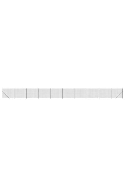 vidaxl Gard din plasă de sârmă cu bordură, antracit, 1,6 x 25 m