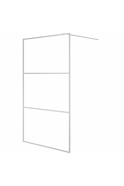 vidaxl Paravan de duș tip walk-in, argintiu, 115 x 195 cm, sticlă ESG transpa...