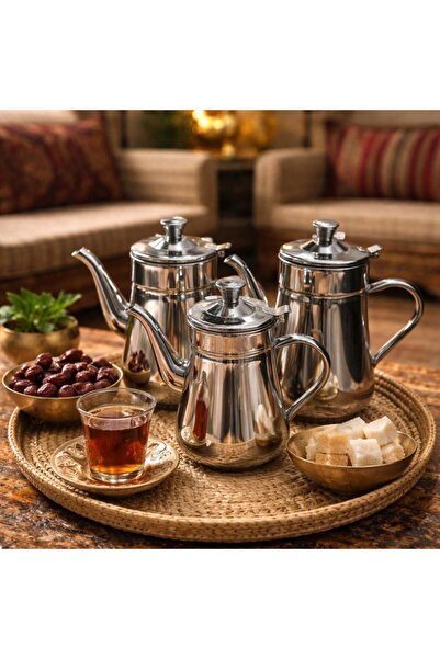 Lavera Stainless Steel Tea Cooler Set 3-Piece Set – for Modern Kitchens