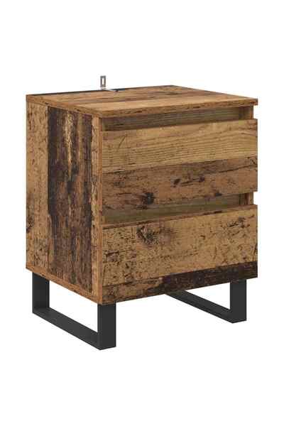 vidaxl Dulap de noapte Lemn vechi 40 x 35 x 50 cm Lemn compozit